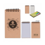 Zaadpapier notitieboekje en zelfklevende memoblaadjes - Wit